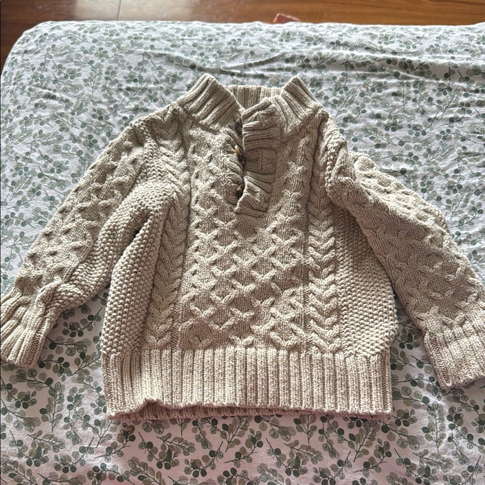 Cat & Jack Cozy Cable Knit Sweater - 18 months